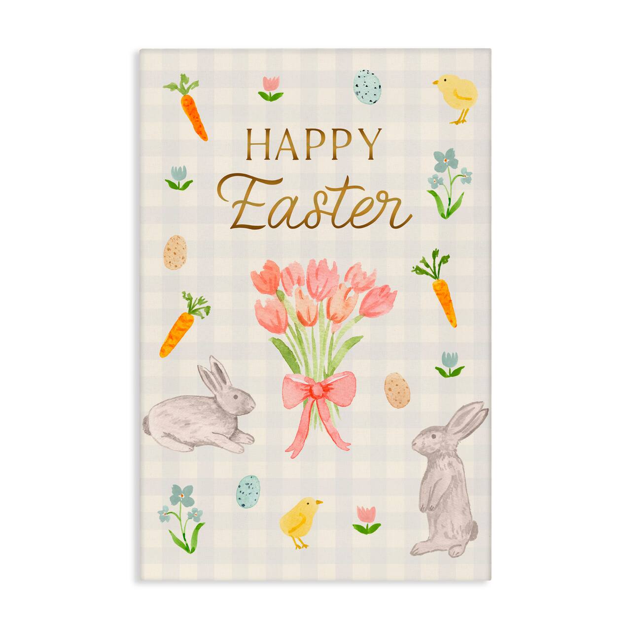 Stupell Industries Happy Easter Soft Spring Compilation Canvas Wall Art